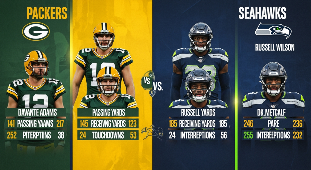 Green Bay Packers vs Seattle Seahawks Match Player Stats – Full Breakdown, Analysis & Player Biographies