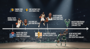 Pacers vs Milwaukee Bucks Timeline